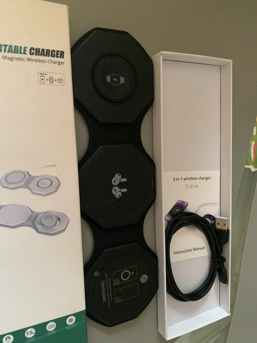 Foldable Portable Charger Magnetic Wireless Charger