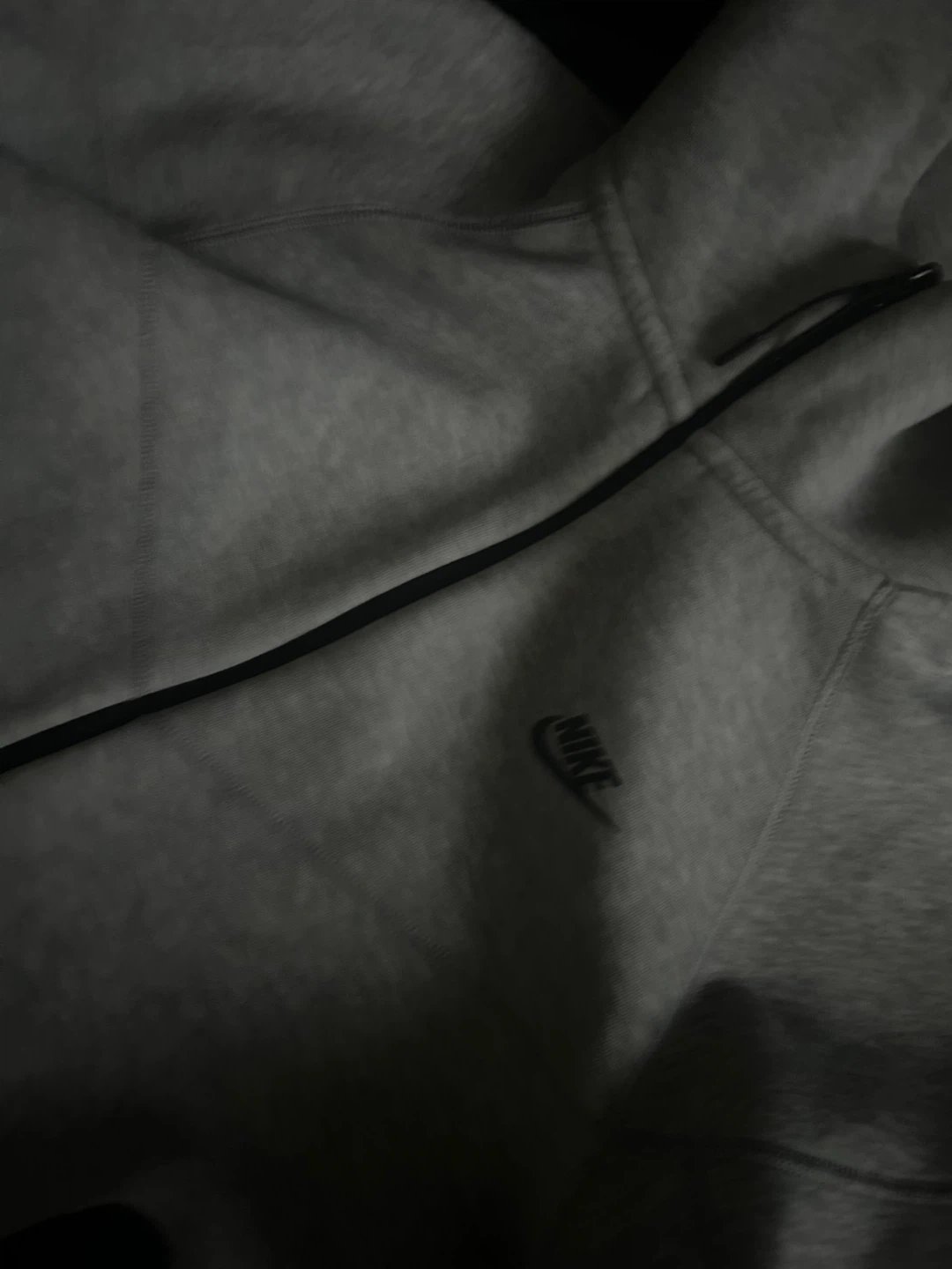 Nike Tech Fleece Full Zip Hoodie - Grey - photo 3