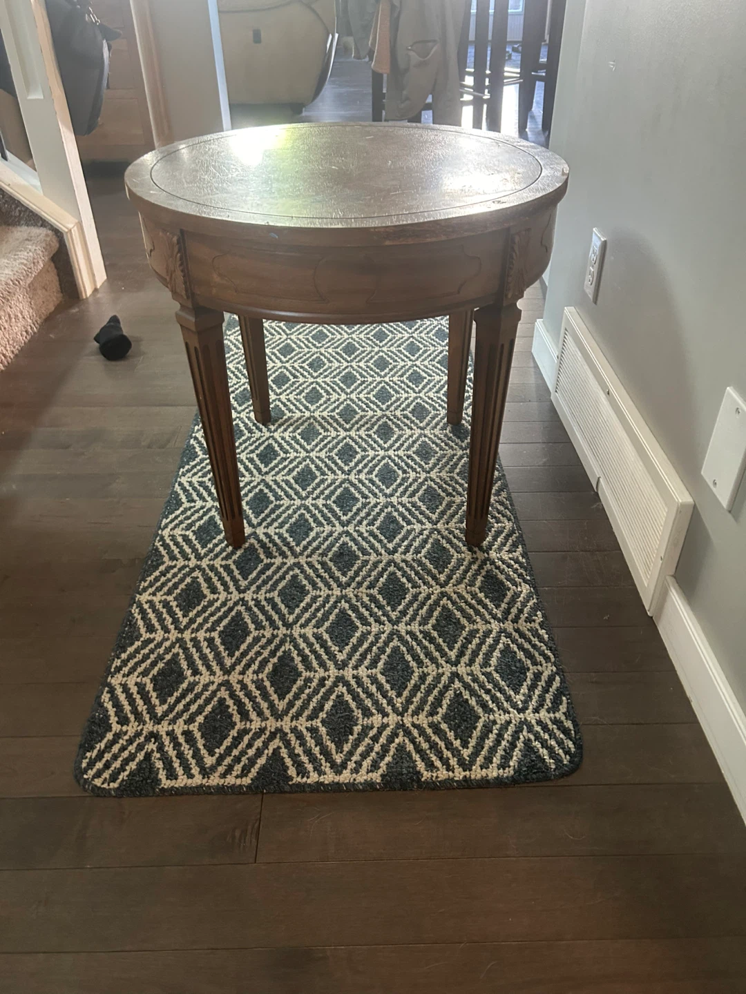 Round Pedestal Accent Table