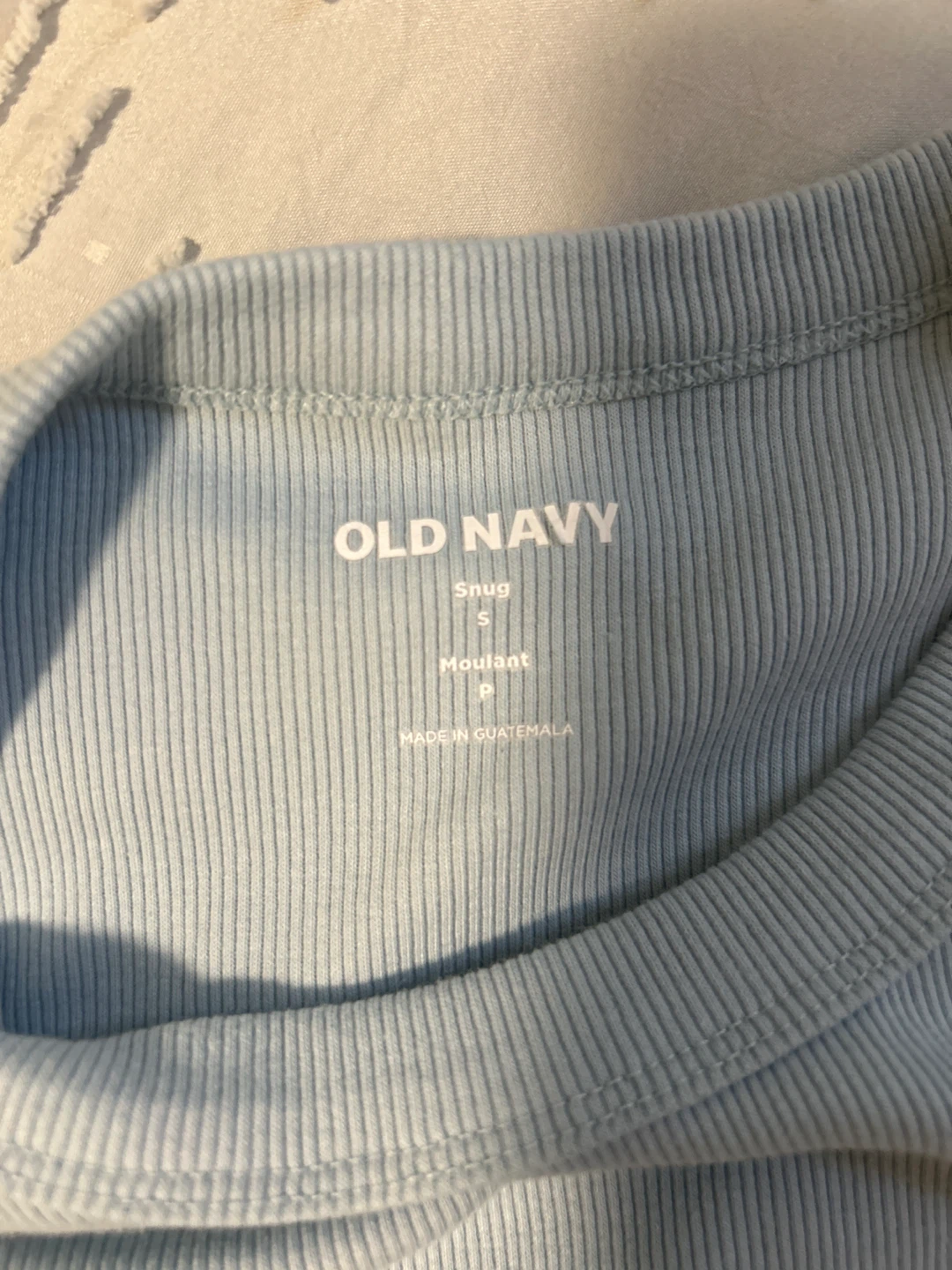 Old Navy Ribbed T-Shirt - Light Blue - photo 2