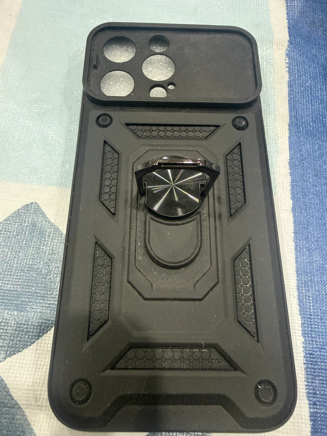 Black iPhone 13 Pro Max Phone Case with Ring Holder - photo 2