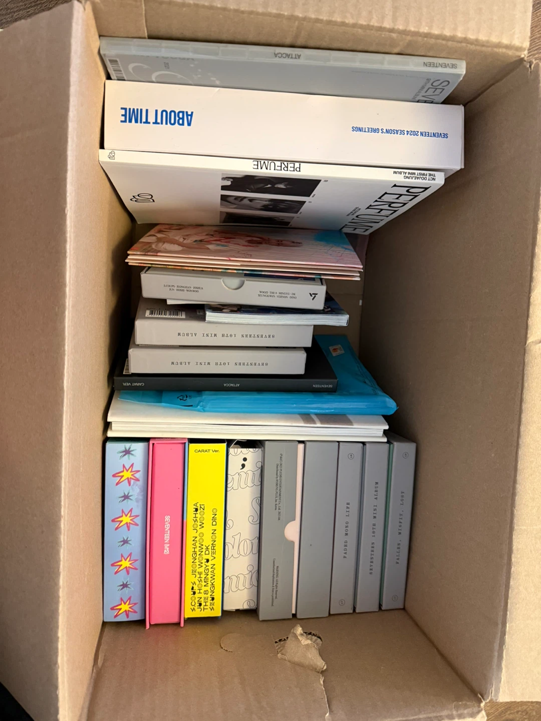 Seventeen Albums and photo cards