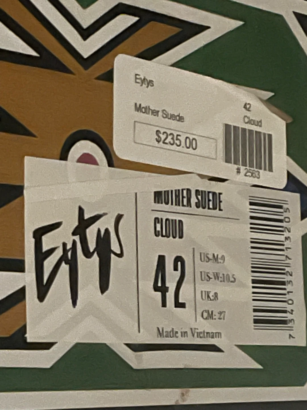 Eytys Mother Suede Sneakers Cloud US-M 9 - photo 2