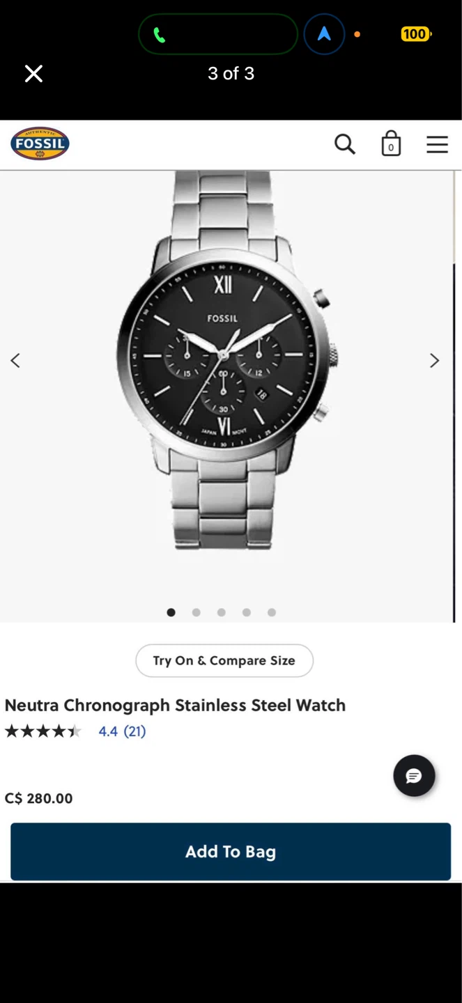 Men Fossil Chronograph Watch - photo 5