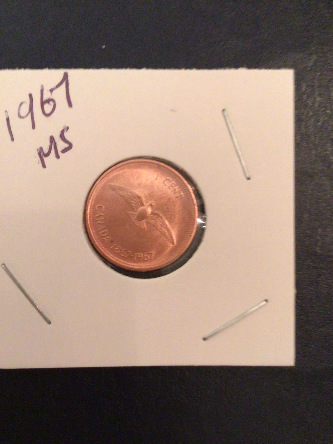 1967 Canada 1 Cent Coin - MS Grade