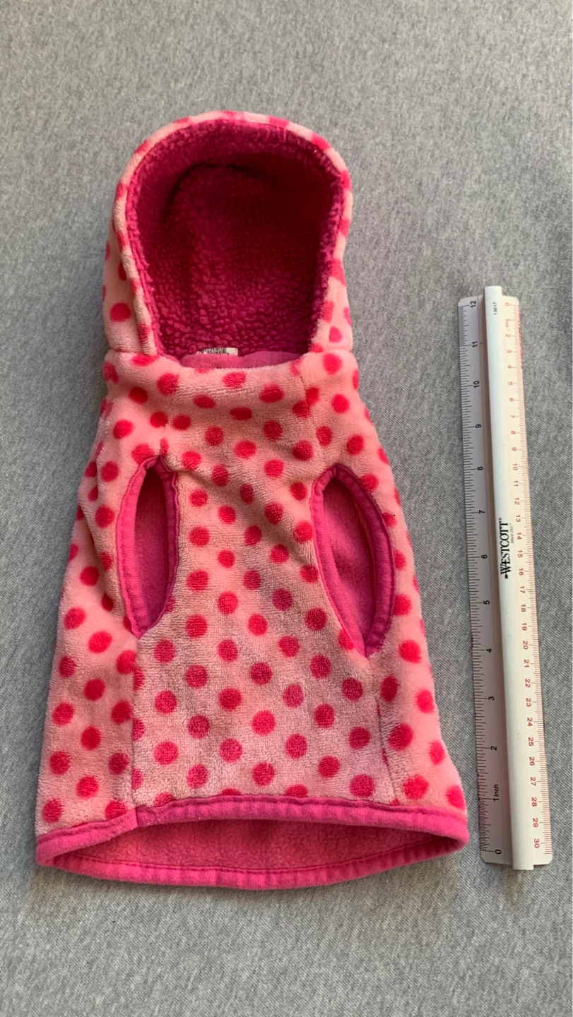 Pink Polka Dot Dog Hoodie - photo 2