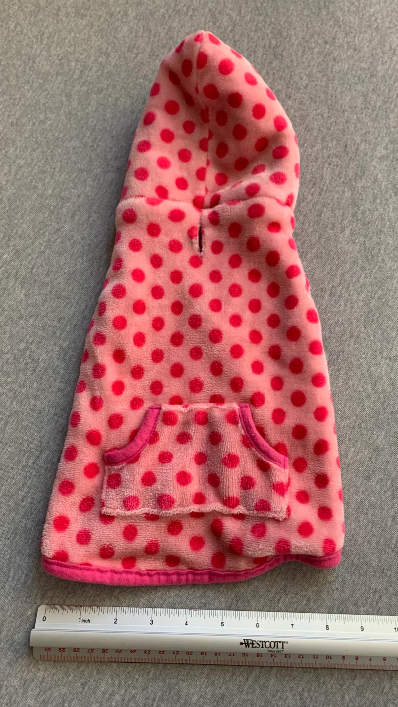 Pink Polka Dot Dog Hoodie