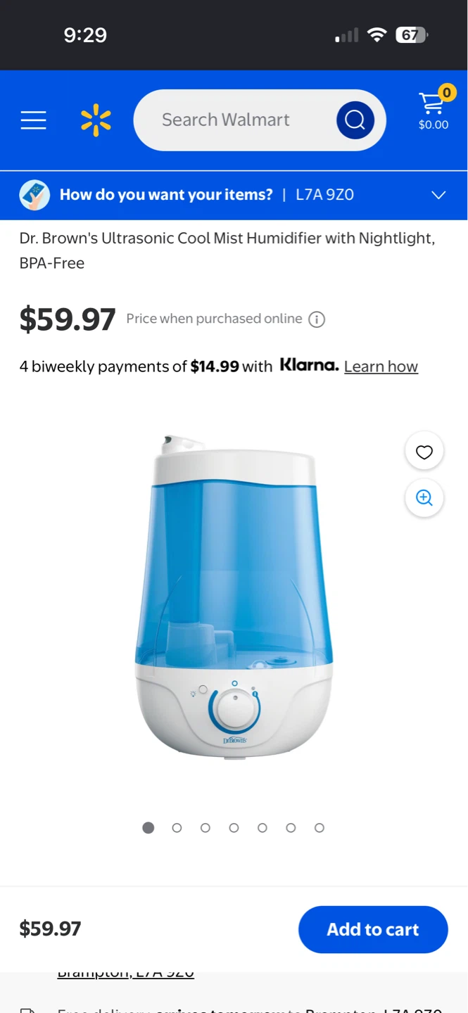 Dr. Brown's Ultrasonic Cool Mist Humidifier with Nightlight - photo 2
