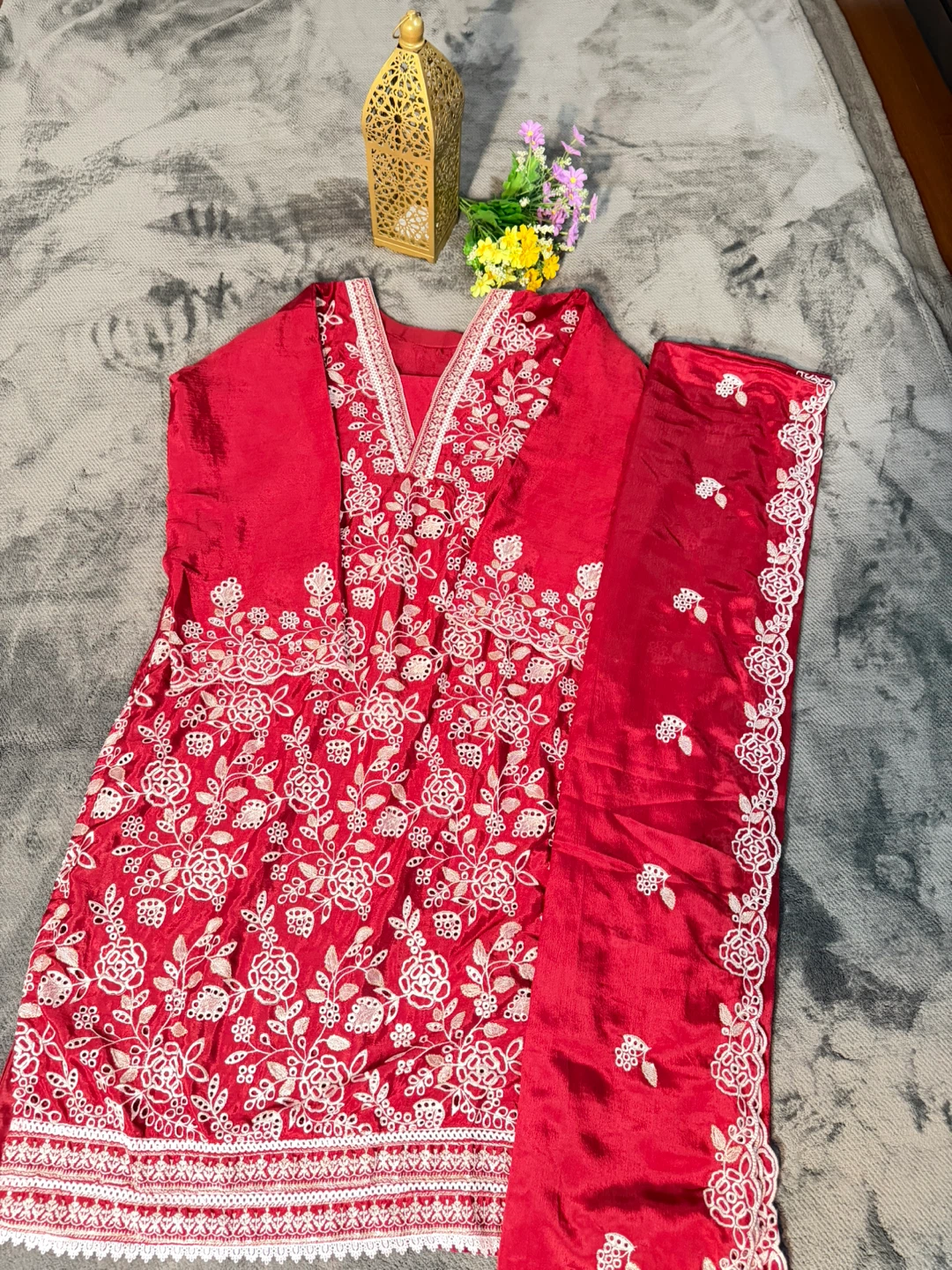 Embroidered Kurti with Dupatta Set - photo 5