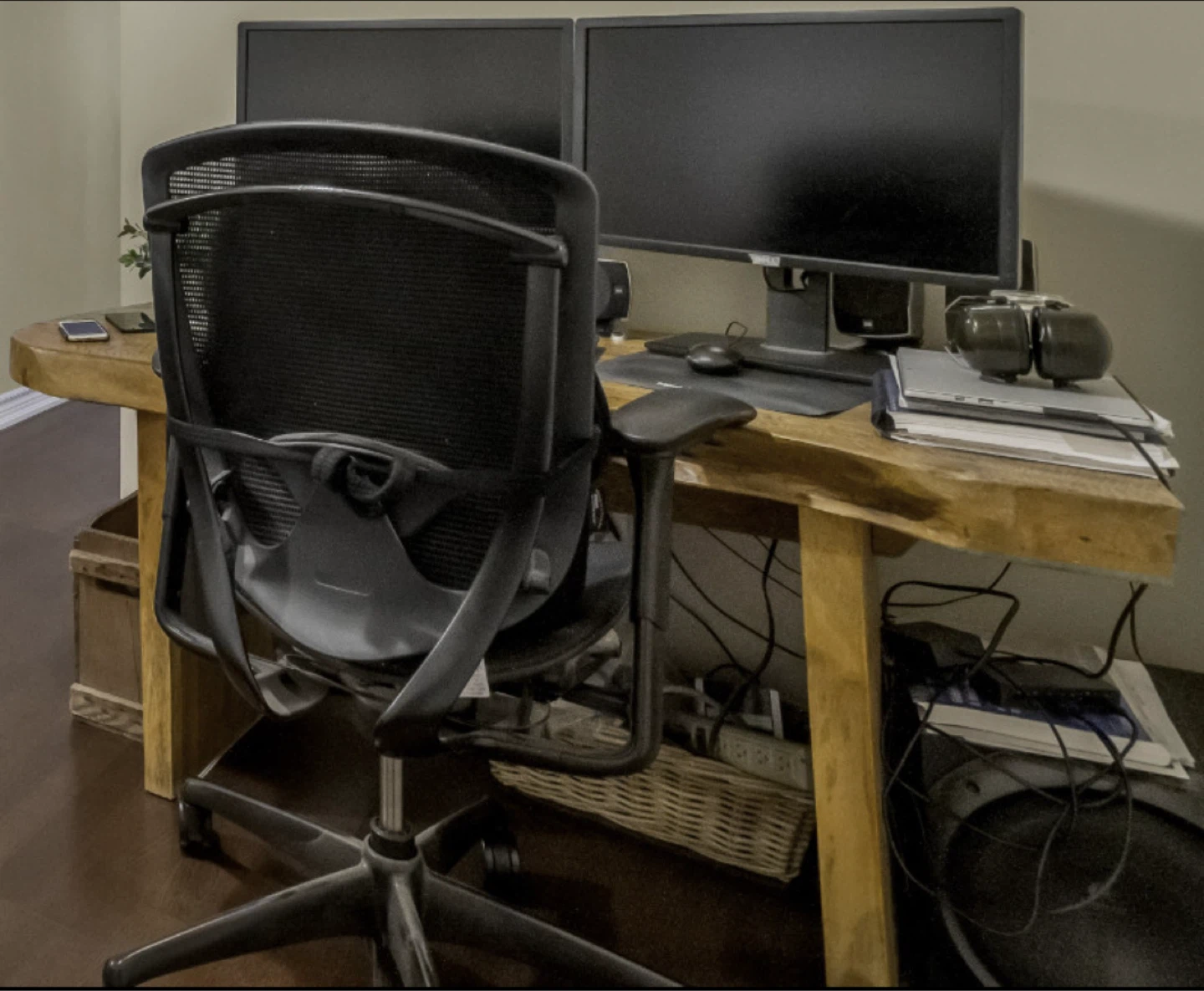 Live Edge Solid Wood Desk - photo 2