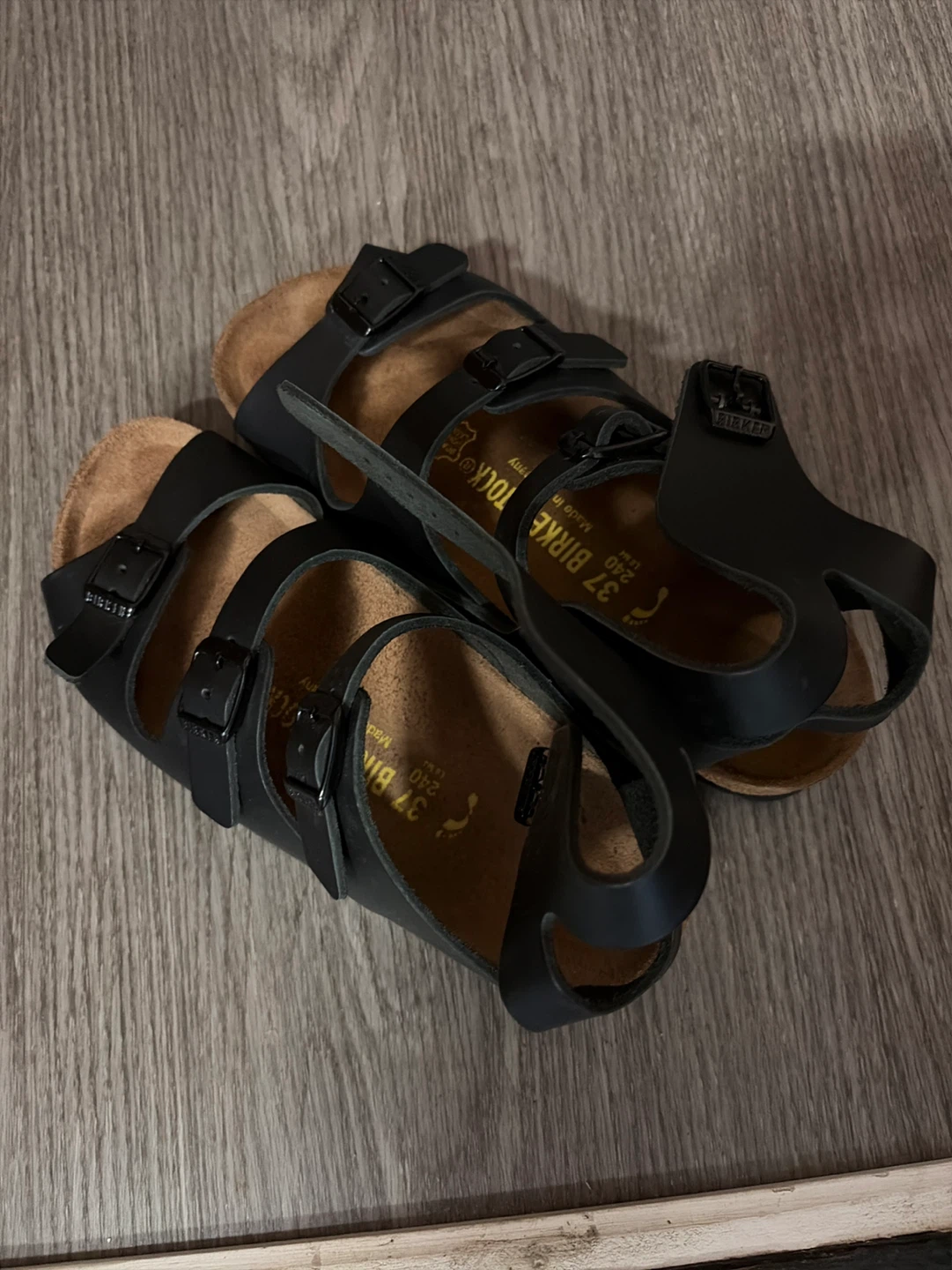 Birkenstock Athena Sandals Black Size 37