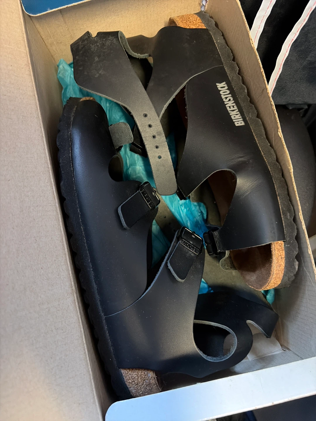Birkenstock Athena Sandals Black Size 37 - photo 4