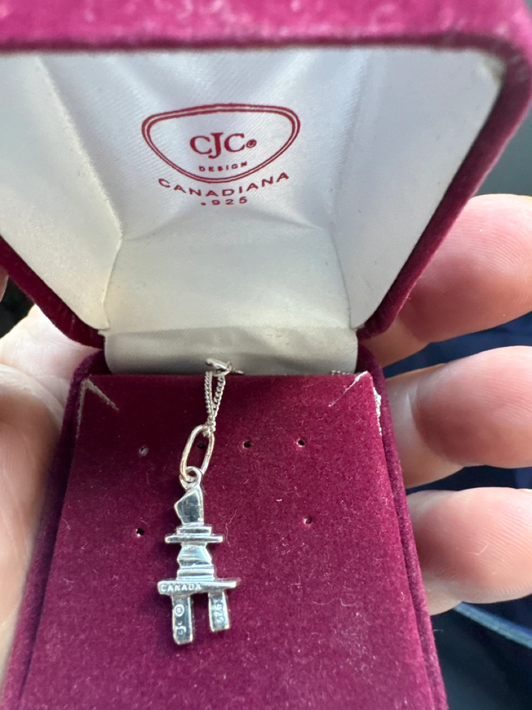 CJC Design Silver Inukshuk Necklace