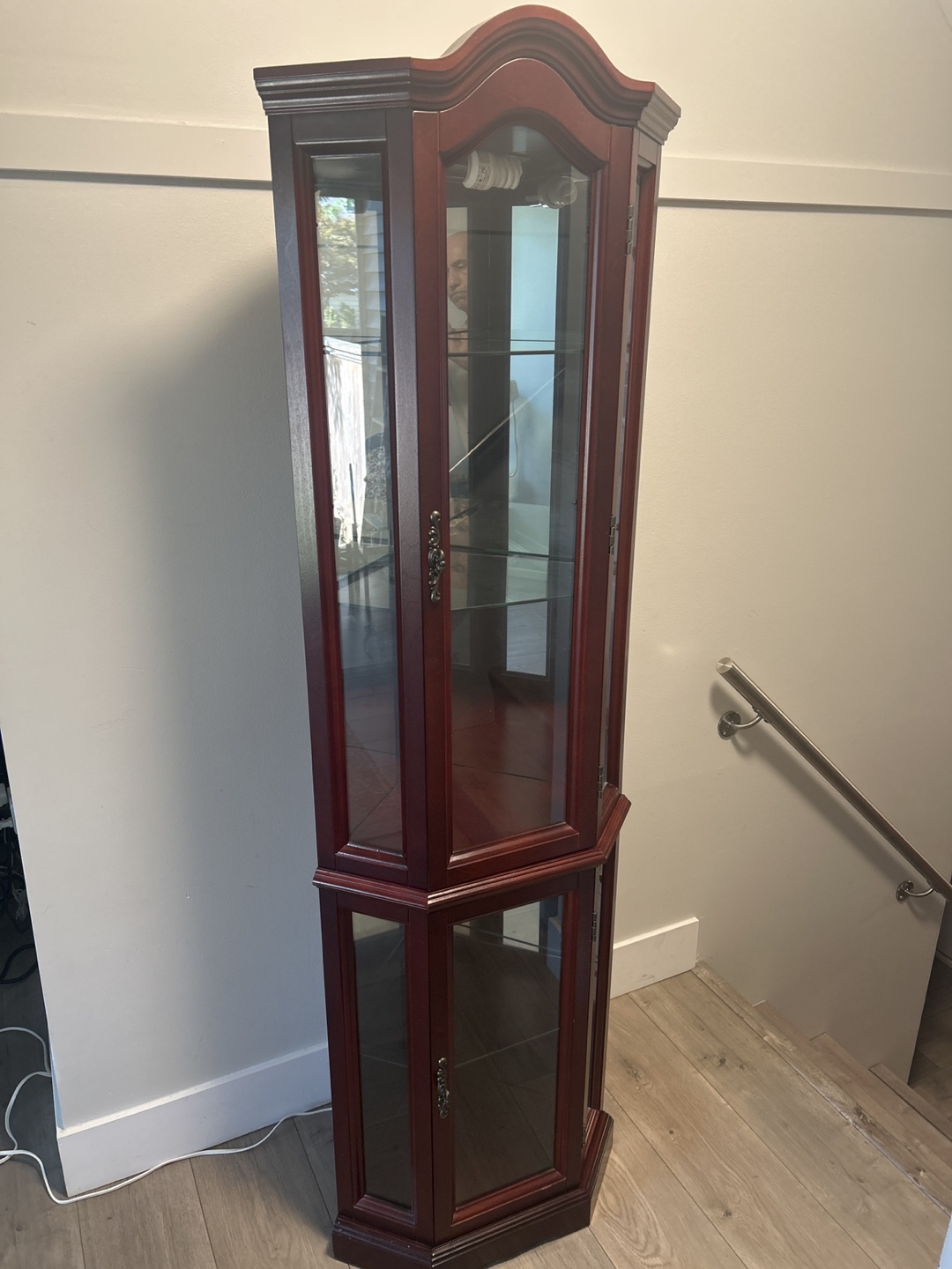 Cherry Corner Curio Cabinet - photo 5