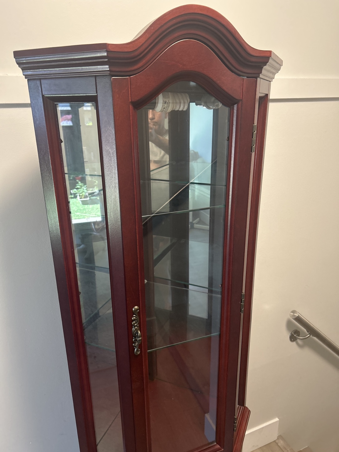 Cherry Corner Curio Cabinet - photo 2