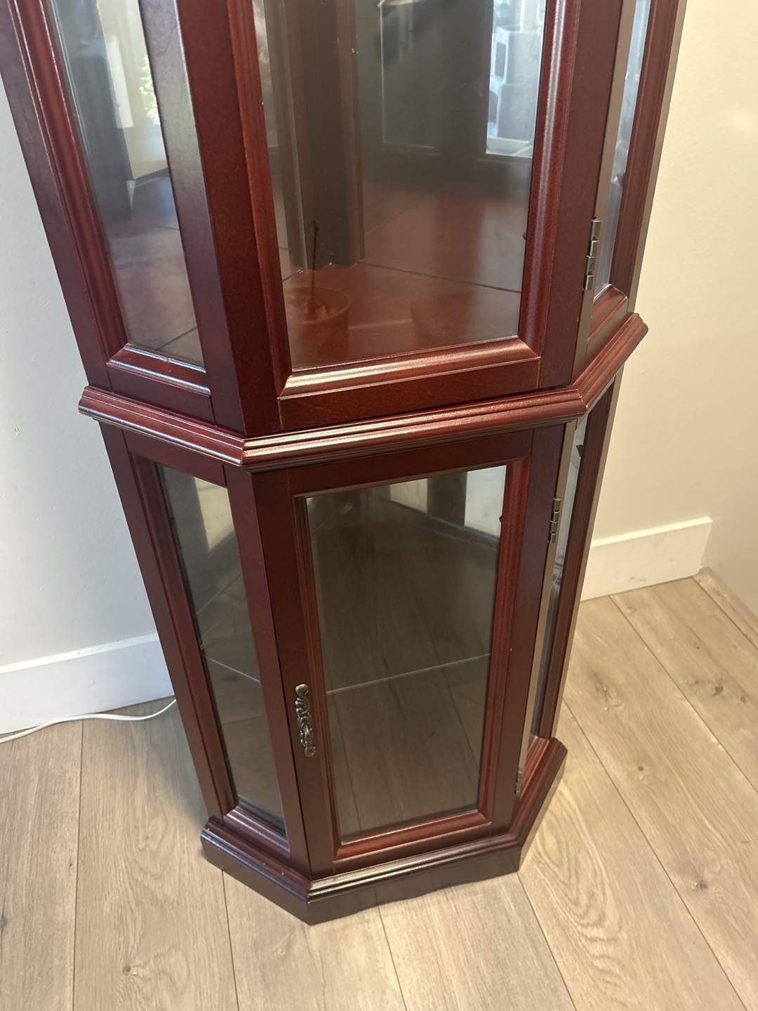 Cherry Corner Curio Cabinet - photo 3
