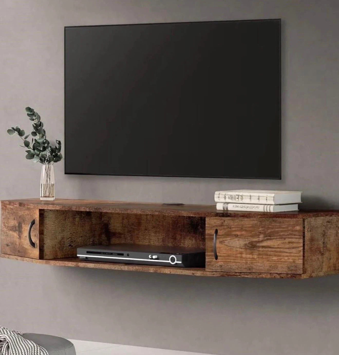 Floating TV Stand with Storage