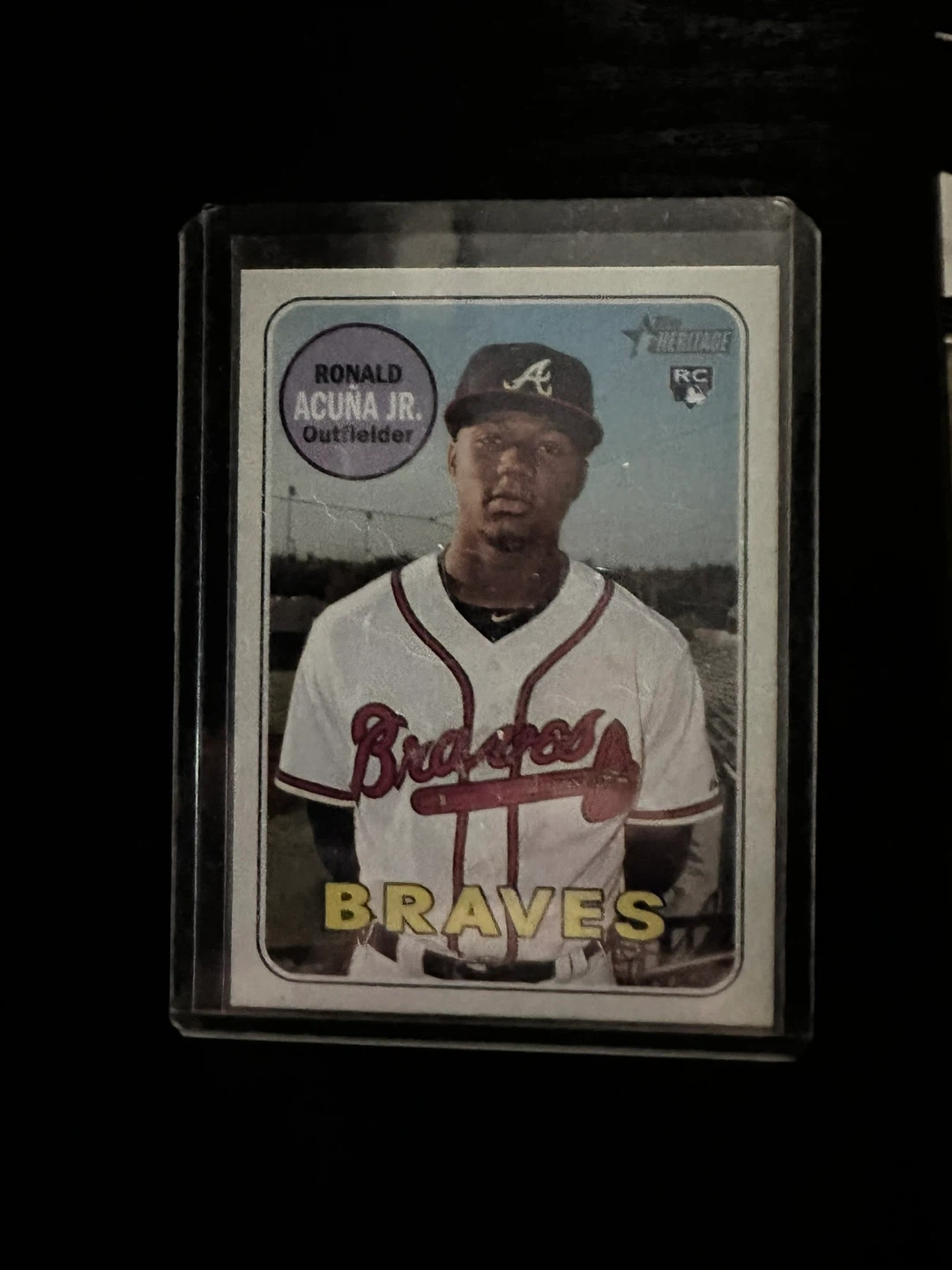 2023 Topps Heritage Ronald Acuña Jr. RC Baseball Card