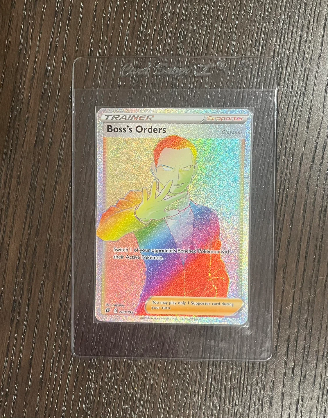 Pokemon Boss's Orders Giovanni Supporter Card