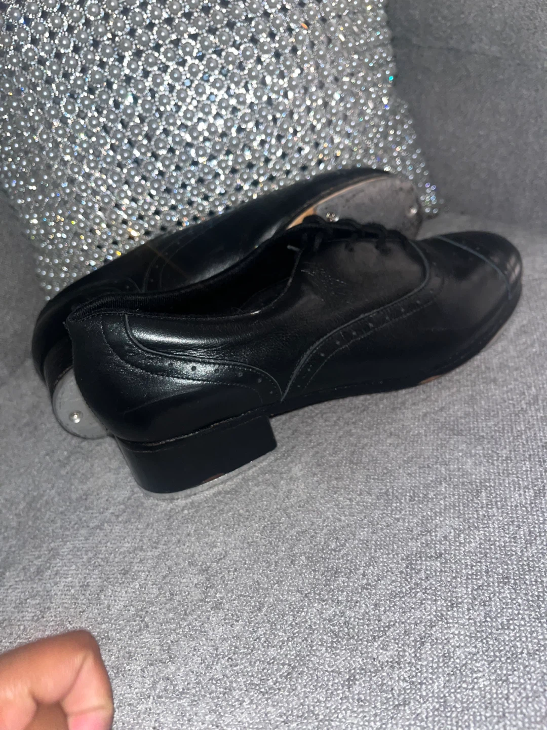So Danca Bloch Black Leather Tap Shoes - photo 2