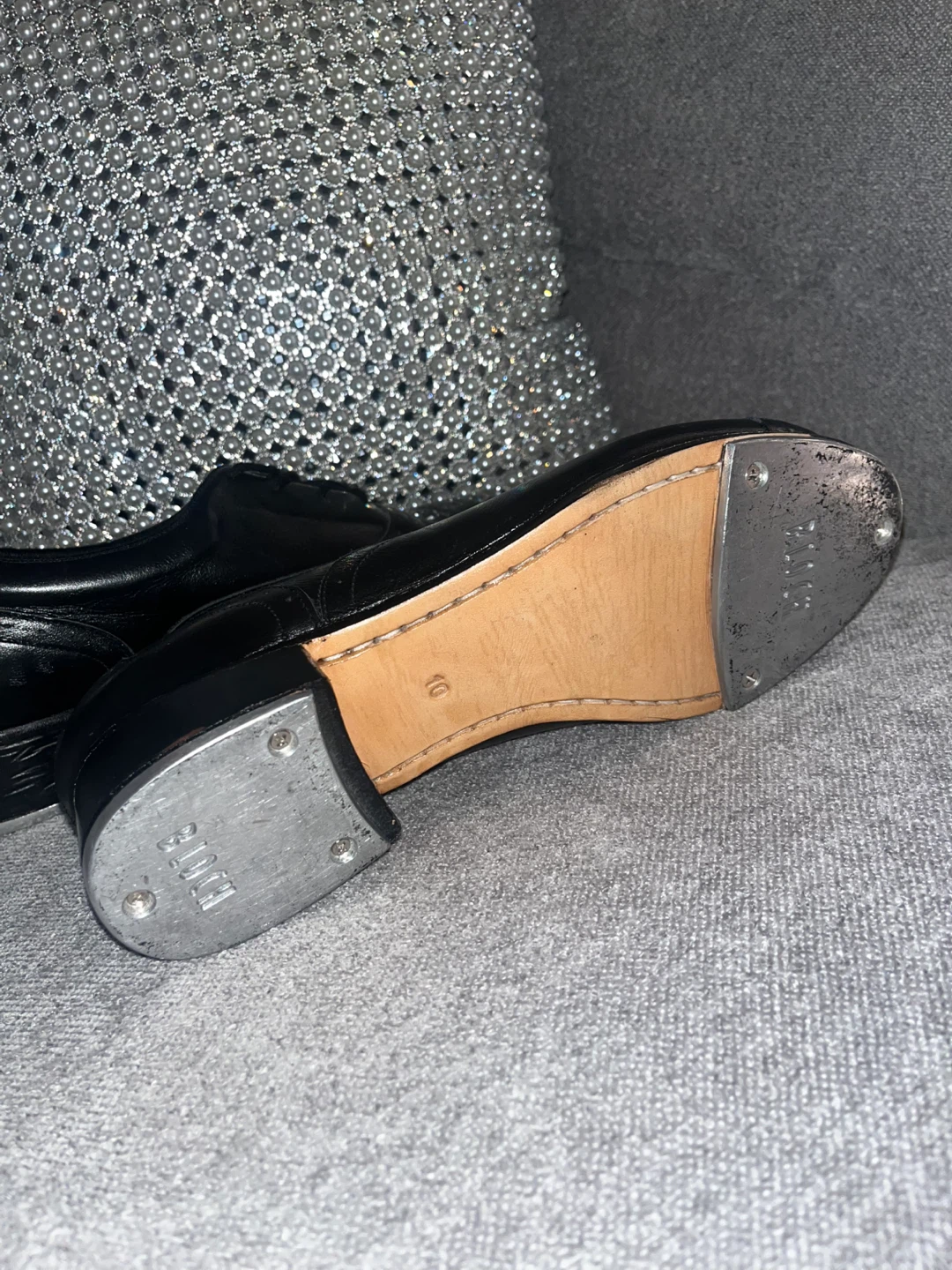 So Danca Bloch Black Leather Tap Shoes - photo 4