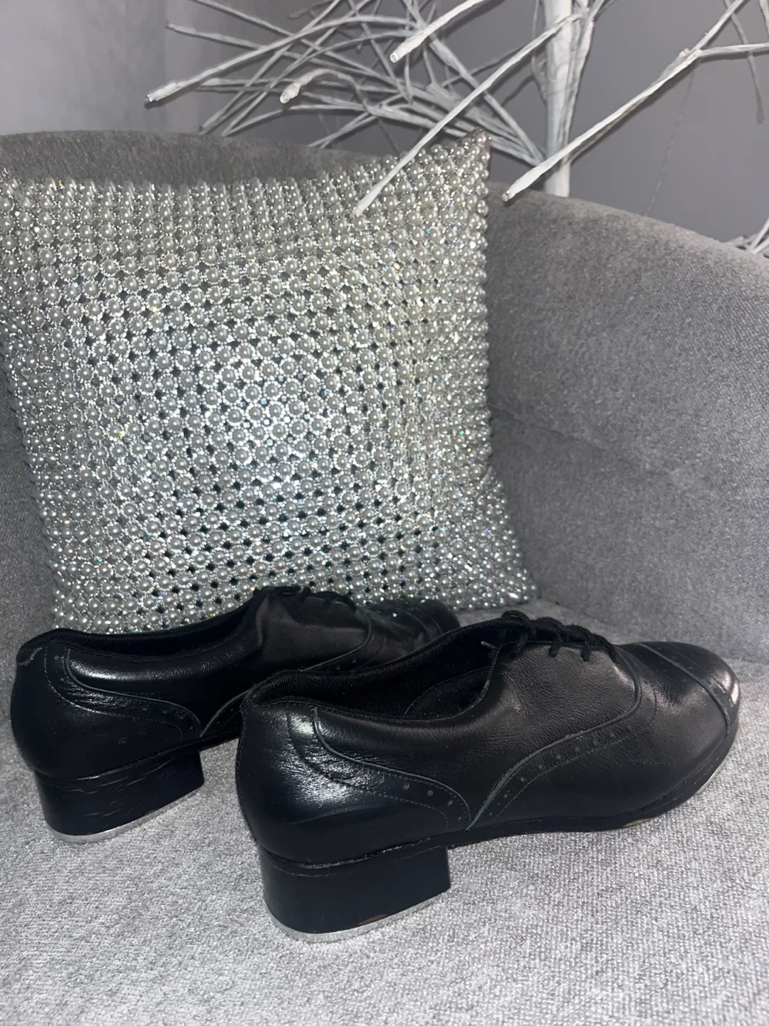 So Danca Bloch Black Leather Tap Shoes - photo 5