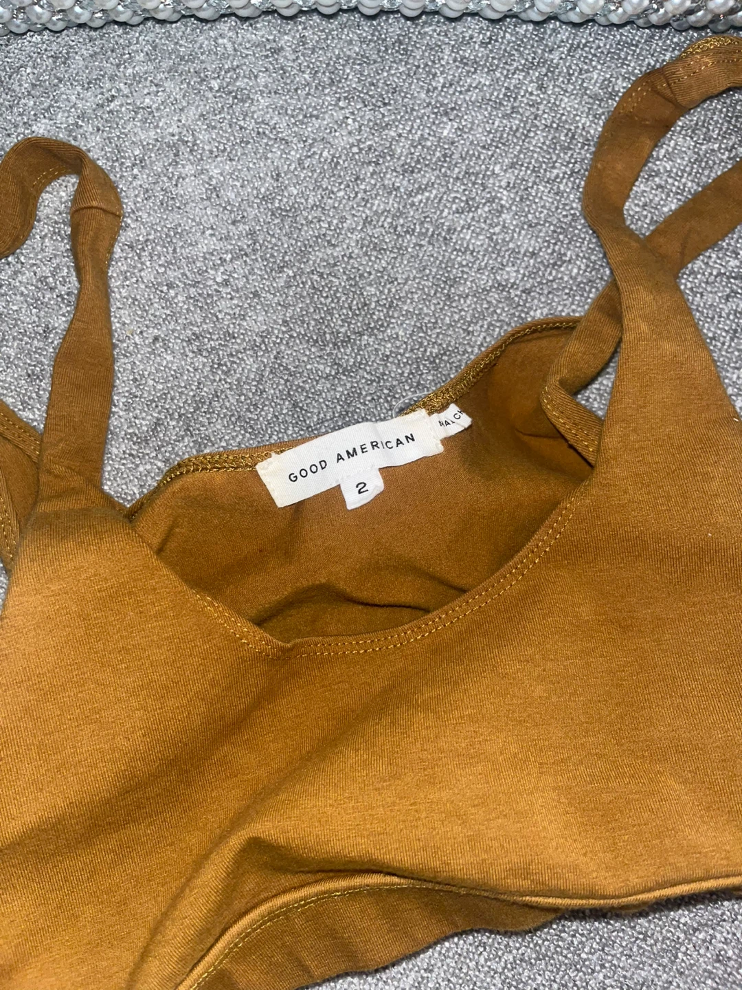 GOOD AMERICAN Brown Bra Top Size 2 - photo 2