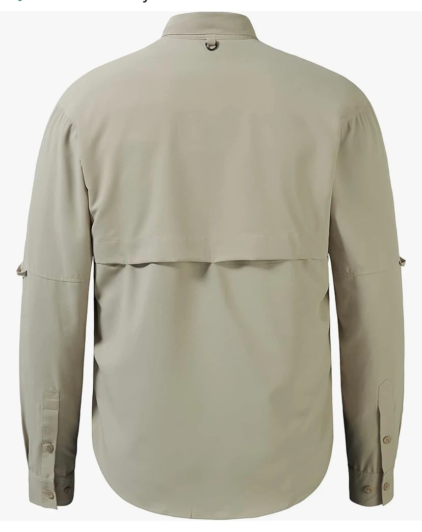 NWT BASSDASH Men's Performance Fishing Hiking Shirt UPF 50 - photo 2