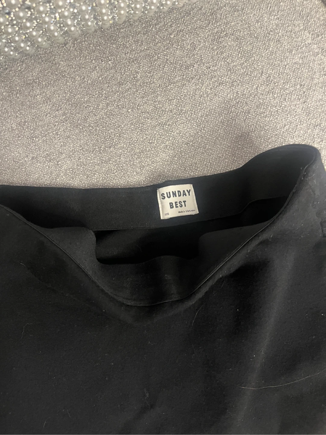 Sunday Best Black Mini Skirt