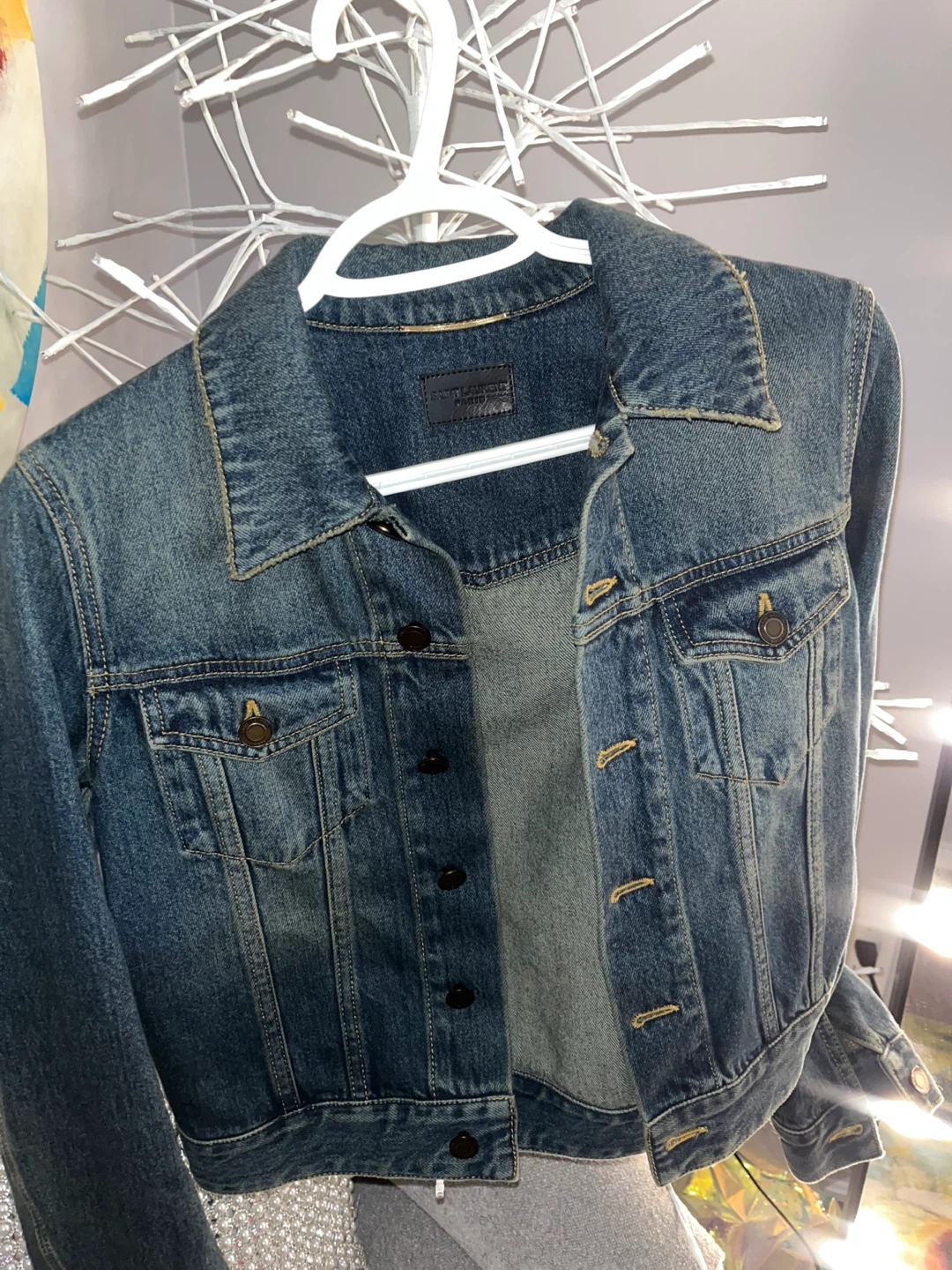 Saint Laurent Blue Denim Jacket