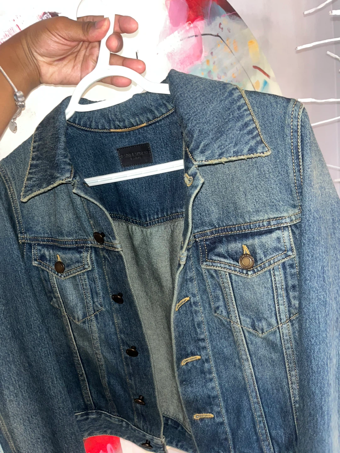 Saint Laurent Blue Denim Jacket - photo 5
