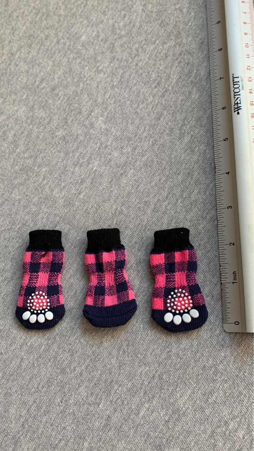 Pet Socks with Paw Grips (Only 3)