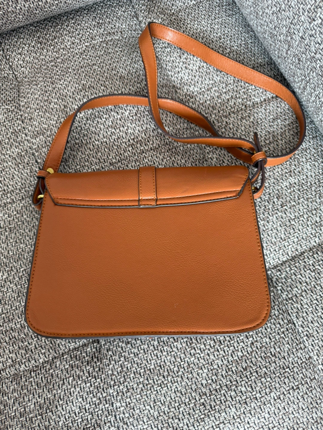 Brown Faux Leather Crossbody Bag - photo 2