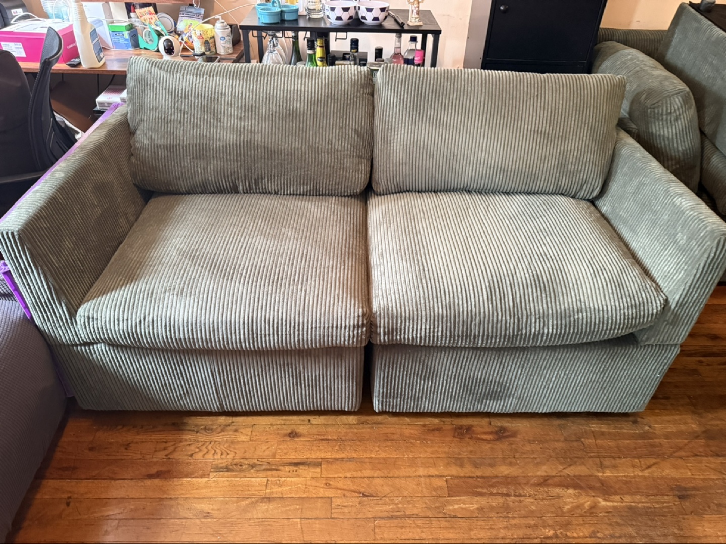 Corduroy Sofa Section - photo 5