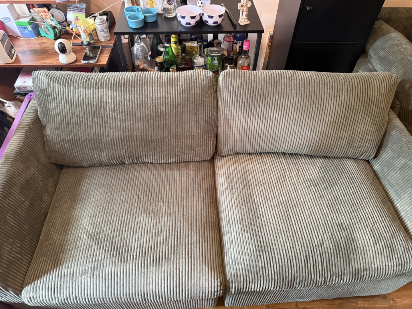 Corduroy Sofa Section - photo 4