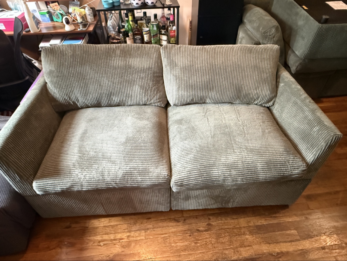 Corduroy Sofa Section - photo 2