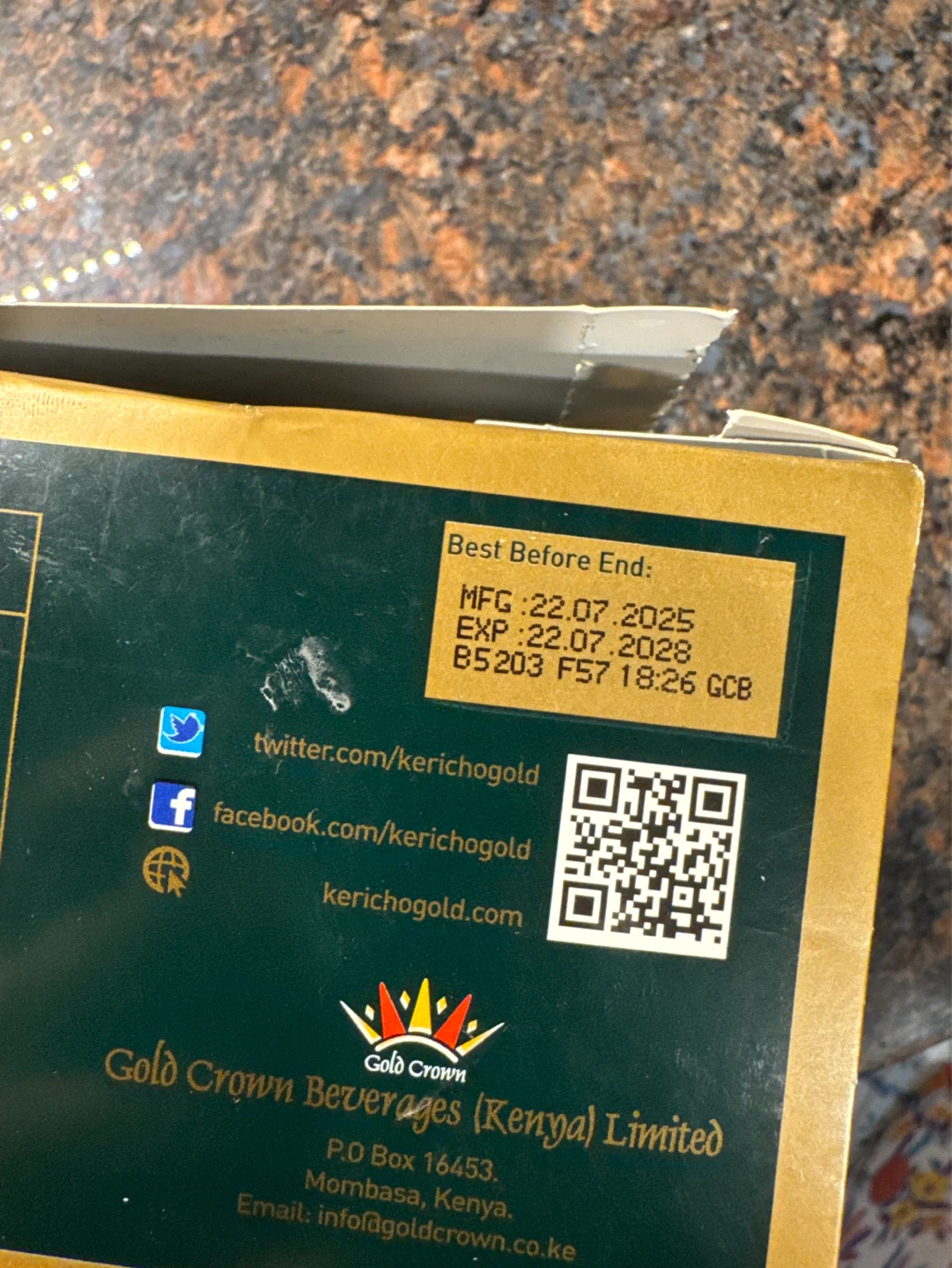 Kericho Gold Kenya Black Tea Bags (50 Envelopes) - photo 2