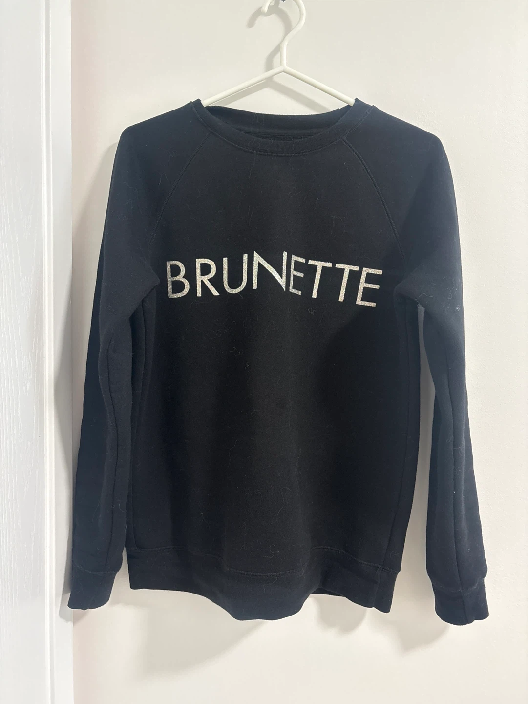 Brunette The Label Black Crewneck Sweatshirt XS - photo 3