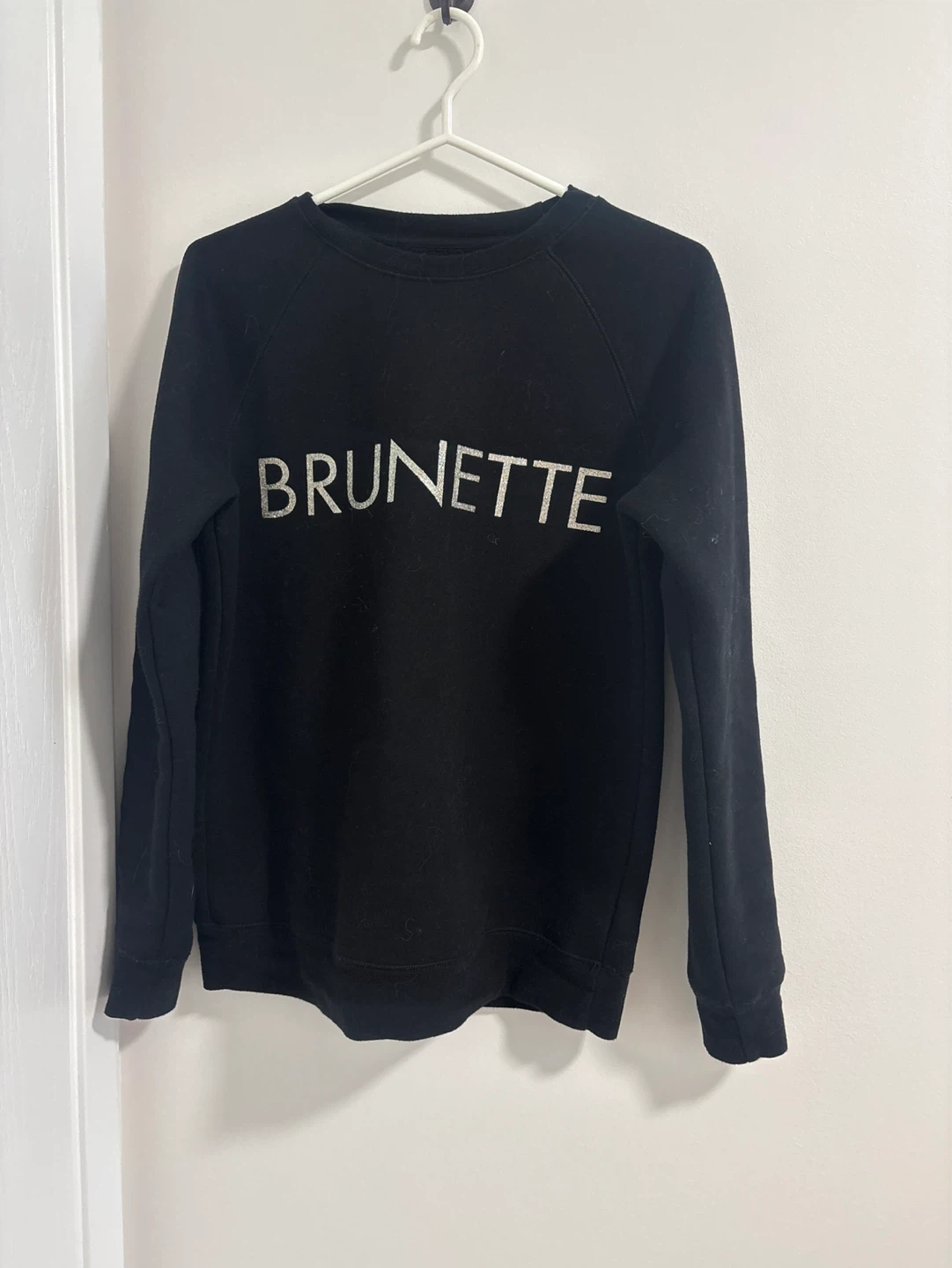 Brunette The Label Black Crewneck Sweatshirt XS - photo 2