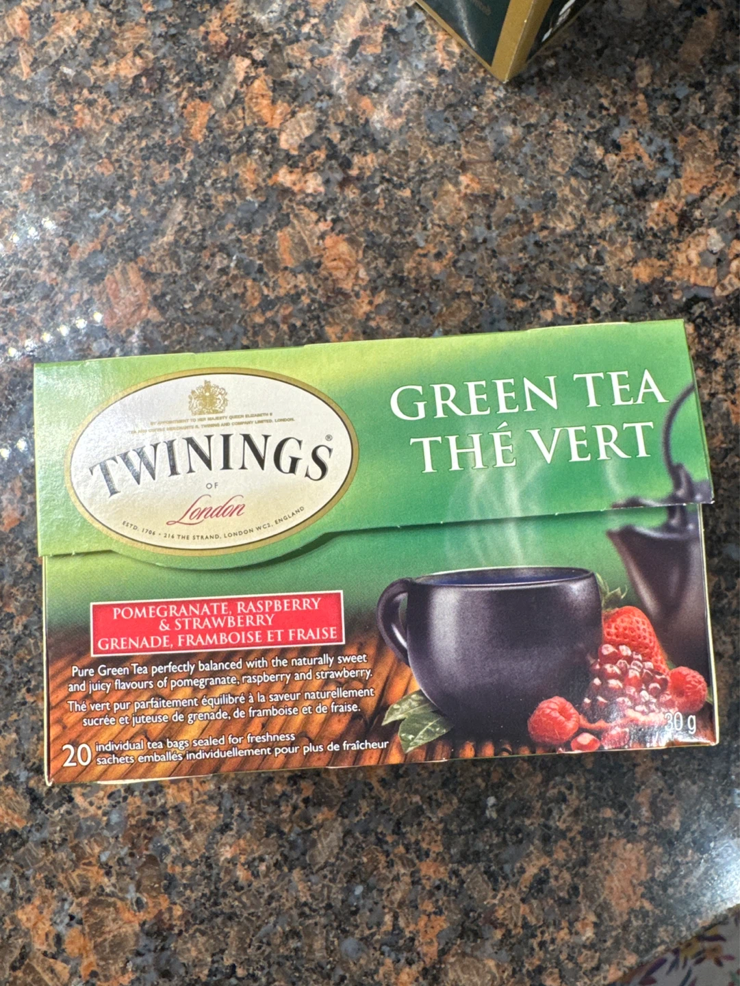 Twinings GreenTea Pomegranate, Raspberry & Strawberry