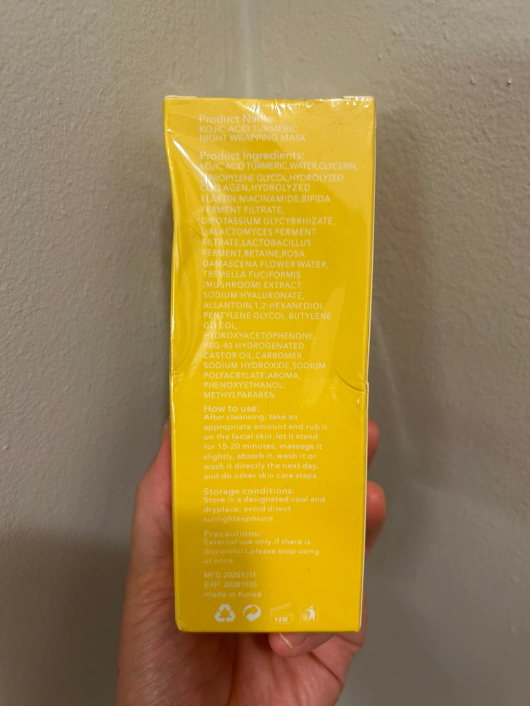 Cuemora Kojic Acid Turmeric Night Wrapping Mask (75ml) - photo 3