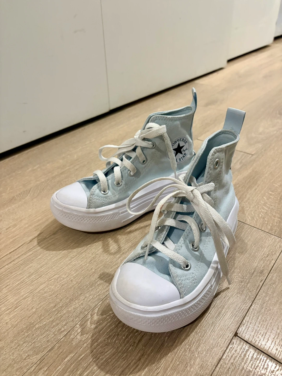 Kids Size US13 Converse Chuck Taylor Platform Sneakers - Blue - photo 2