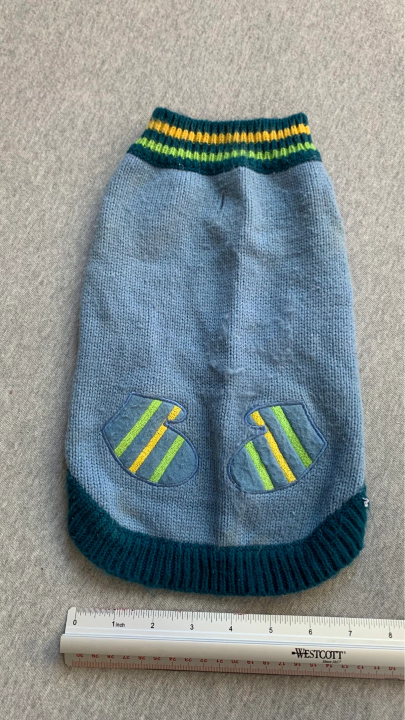 Small Blue Dog Sweater