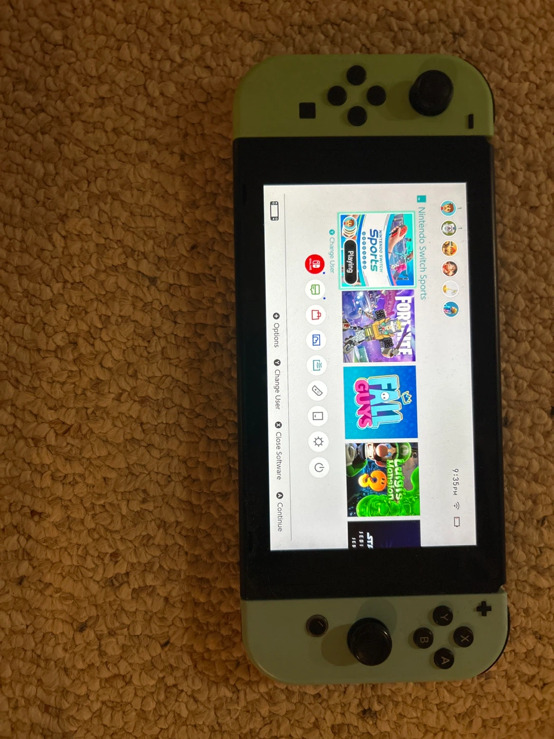Nintendo Switch Console - Light Green Joy-Cons