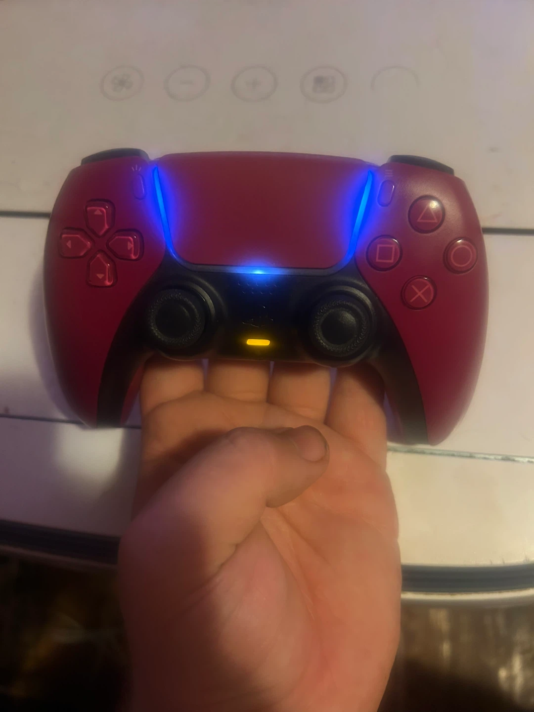 Used Sony PlayStation DualSense Wireless Controller - Red - photo 3