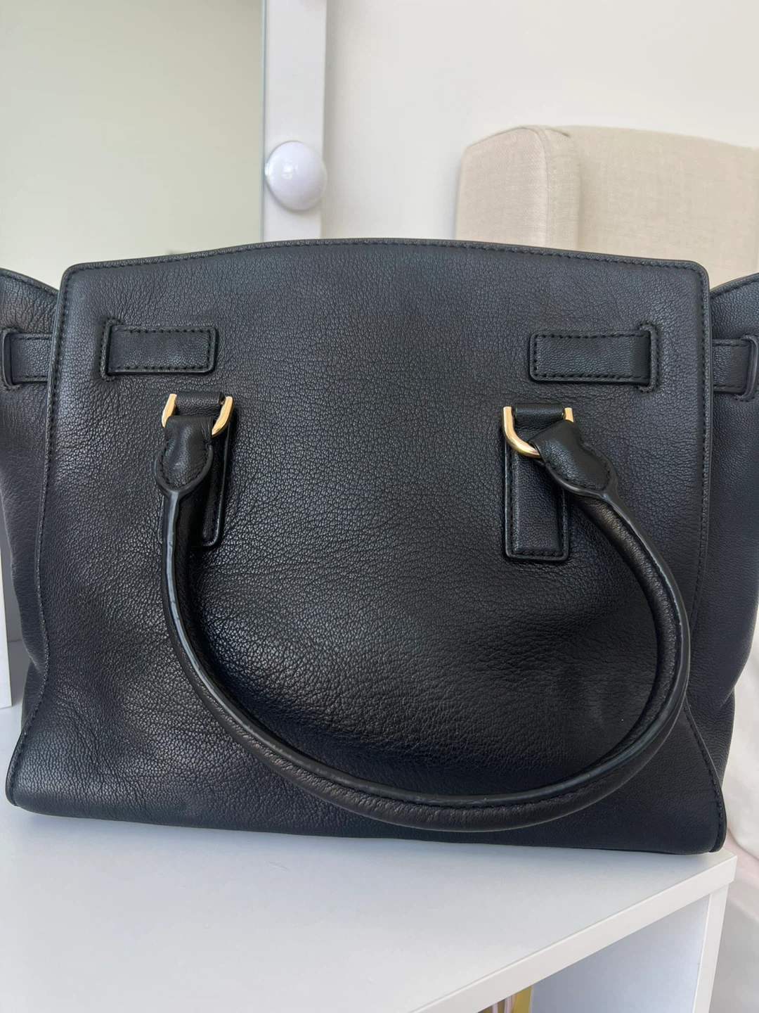 Michael Kors Black Leather Satchel Handbag - photo 2