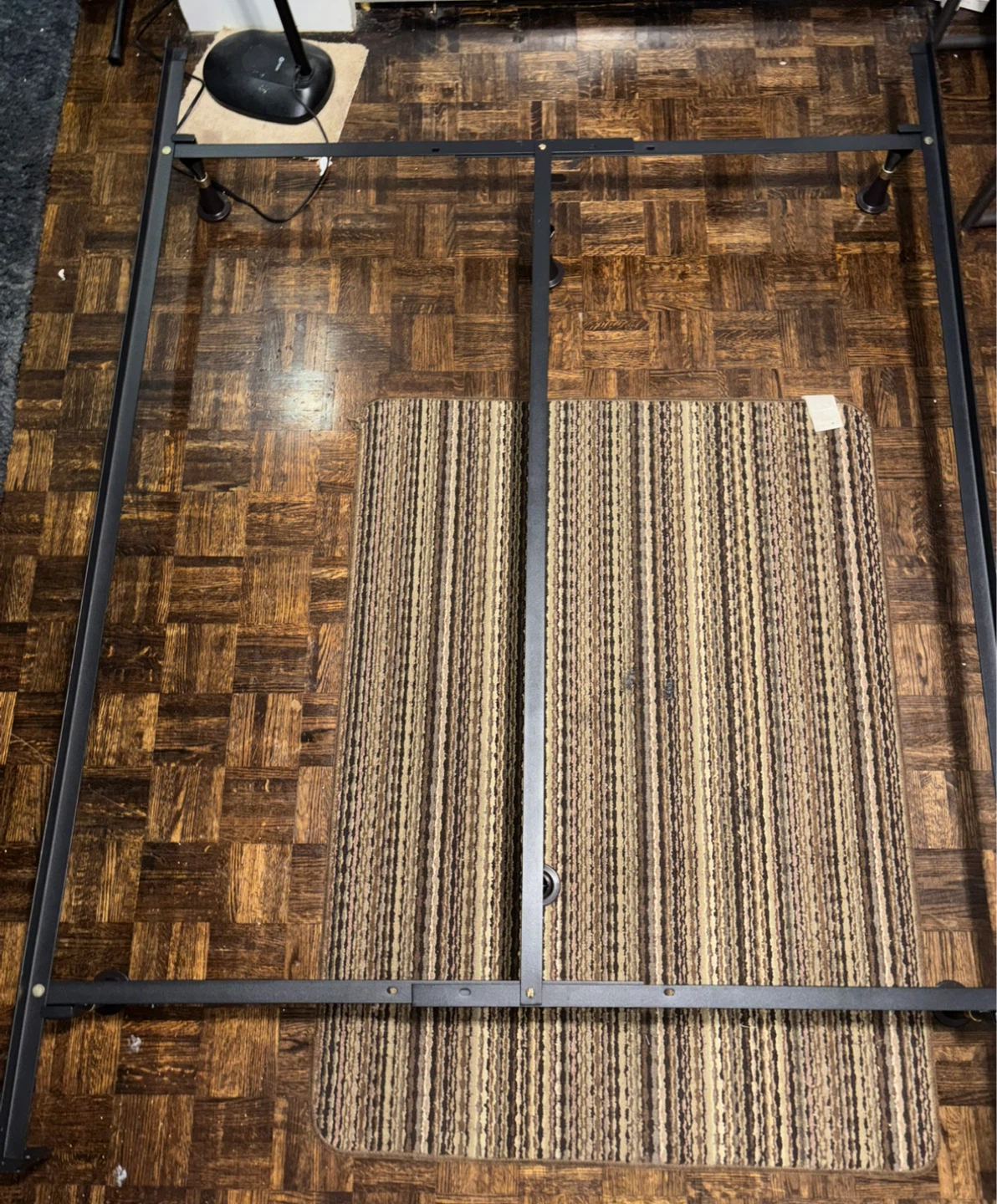 Adjustable Metal Bed Frame with Legs - photo 2