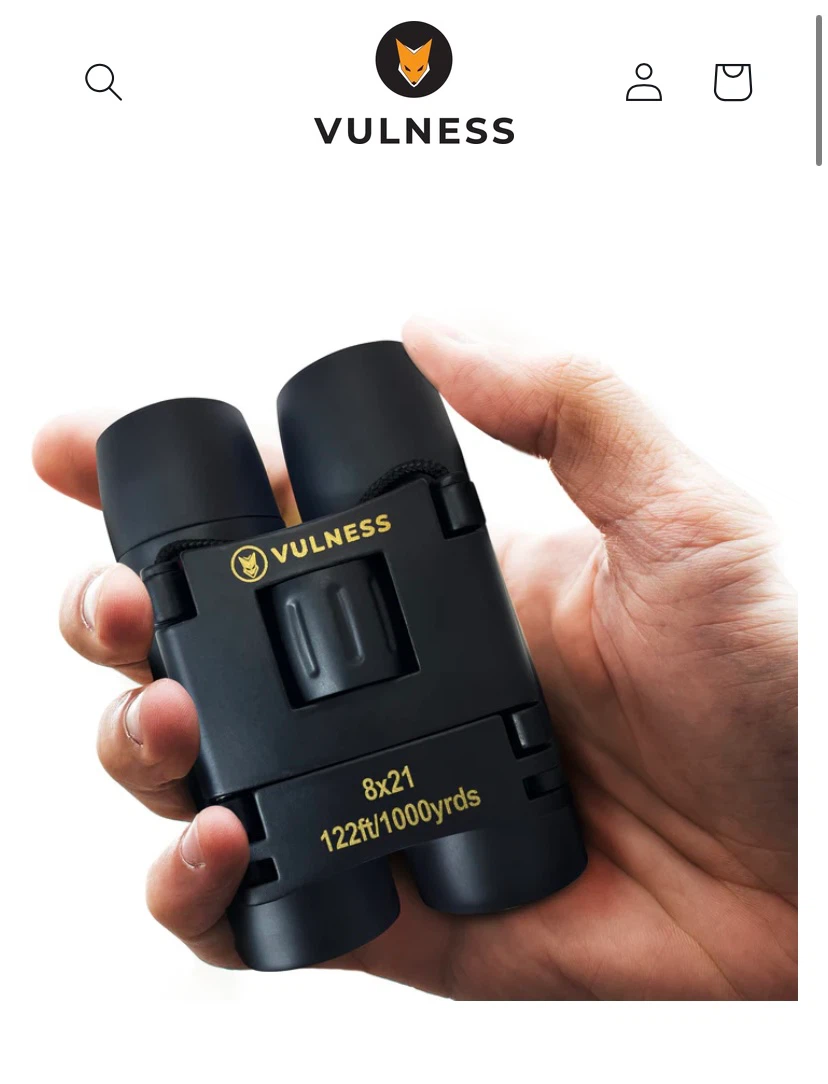New Vulness Compact Travel Binoculars