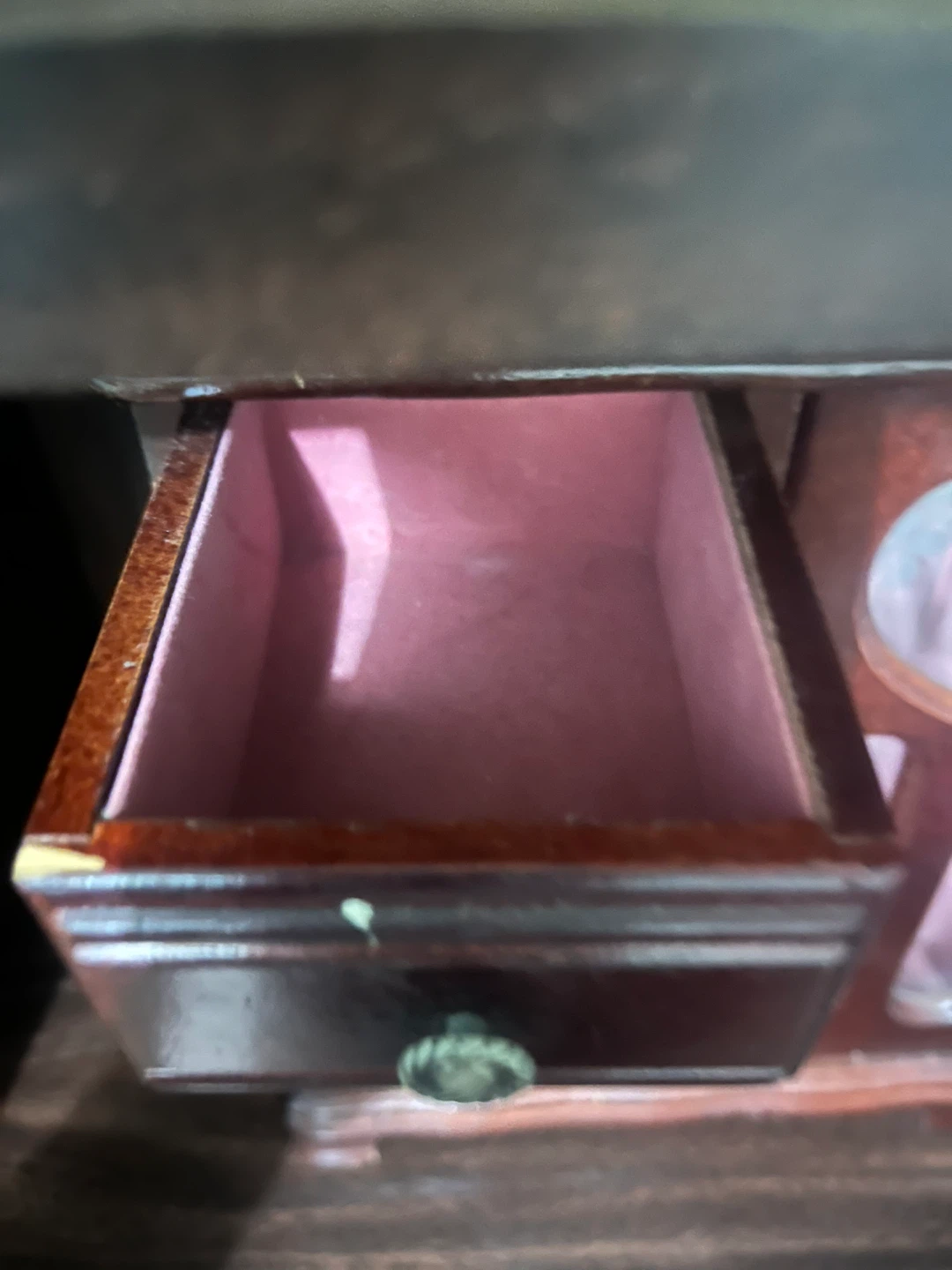 Wooden Jewelry Box with Drawers and Mirrored Door - photo 4
