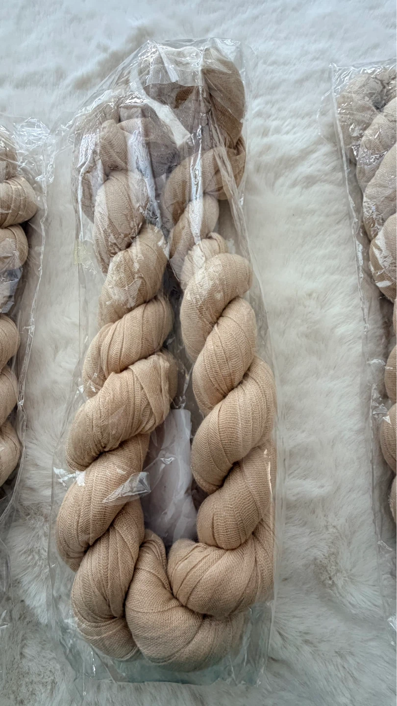 Wedding decor - Cheesecloth Beige  Table Runners (Set of 7) - photo 5